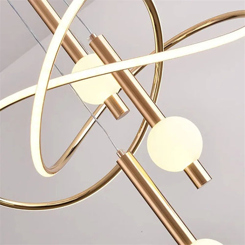 Postmoderner minimalistischer Kronleuchter für eine elegante Inneneinrichtung - vue 6 sur 8
