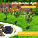 lampe solaire décorative pour jardin en forme de fleur lumineuse