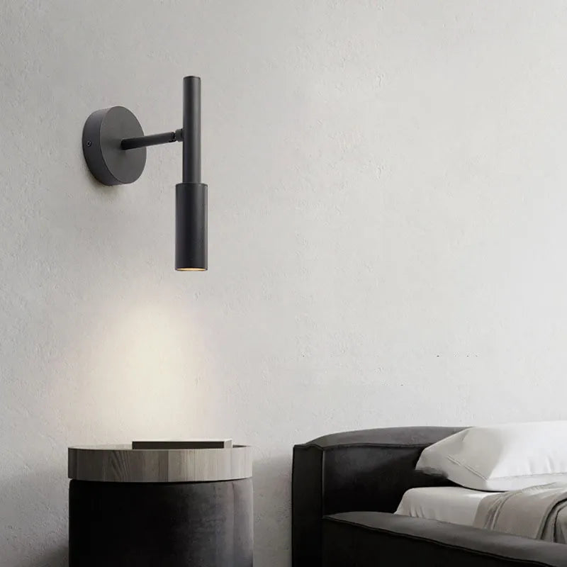 applique murale led minimaliste rotative pour éclairage réglable - vue 5 sur 12