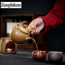 Théière japonaise céramique brute poignée latérale avec infuseur