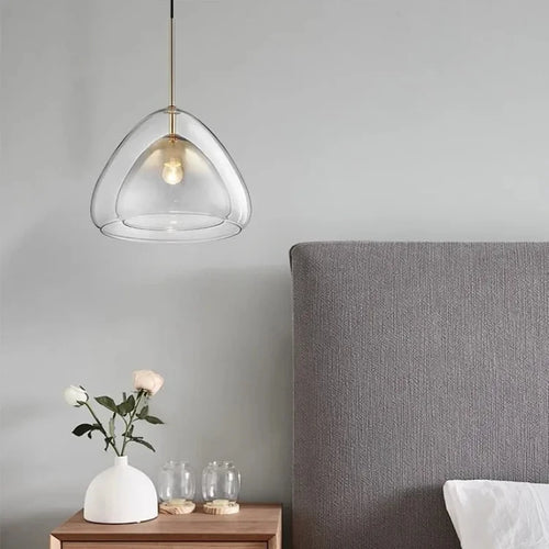 Nordische Design-Pendelleuchte aus Glas für moderne Inneneinrichtung