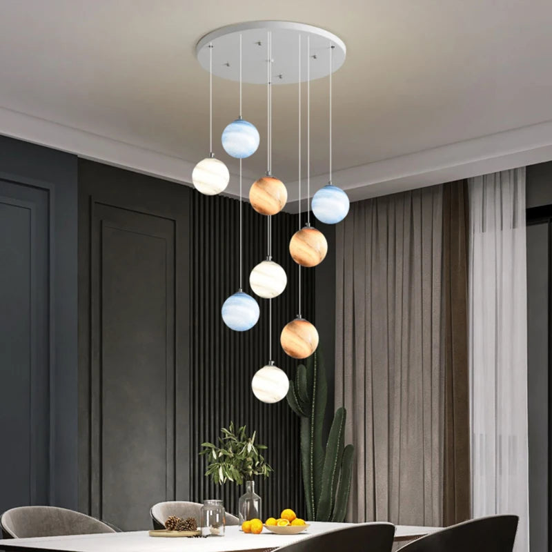 lustre boule coloré pour un éclairage moderne et élégant - vue 5 sur 14