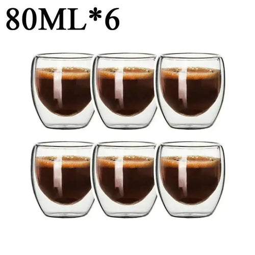Verres double paroi borosilicate isolants lot 2 6