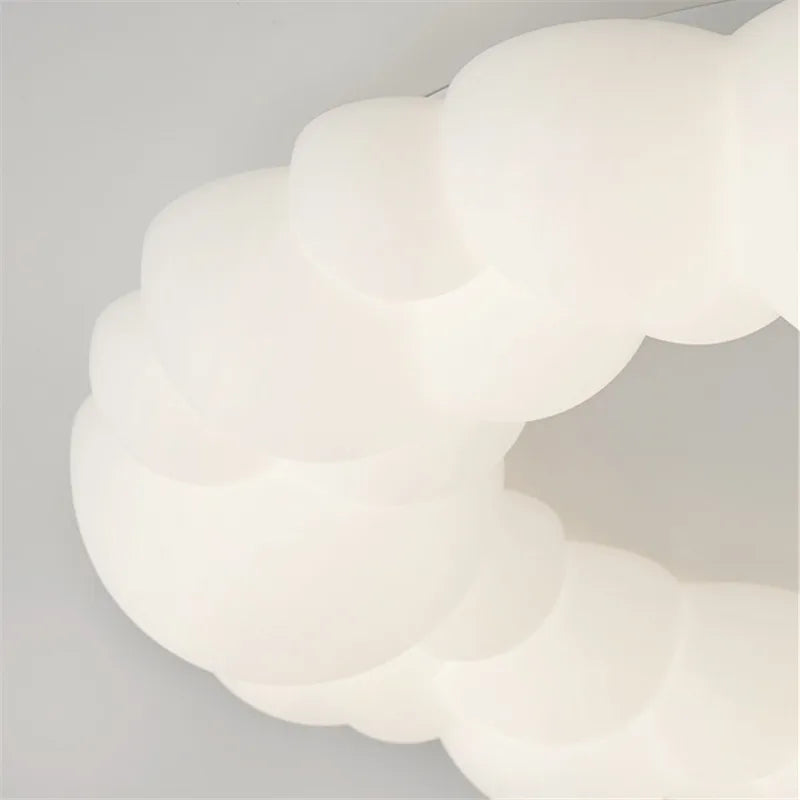 Plafonnier LED en forme de nuage au design nordique moderne - vue 7 sur 8