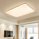 plafonnier led carré moderne simple en bois pour intérieur