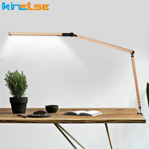 Moderne Schreibtischlampe mit langem Arm, dimmbar und energiesparend - vue 2 sur 15