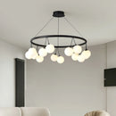 Moderner LED-Kronleuchter aus Glas für die Innendekoration