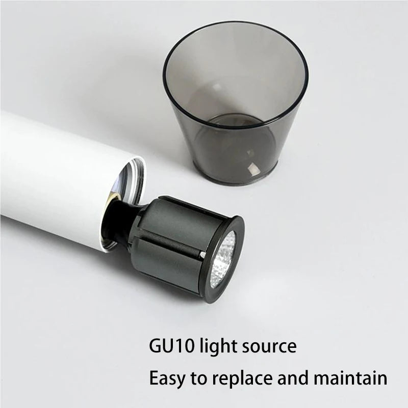 lampe suspendue led moderne à long tube lustre - vue 5 sur 15