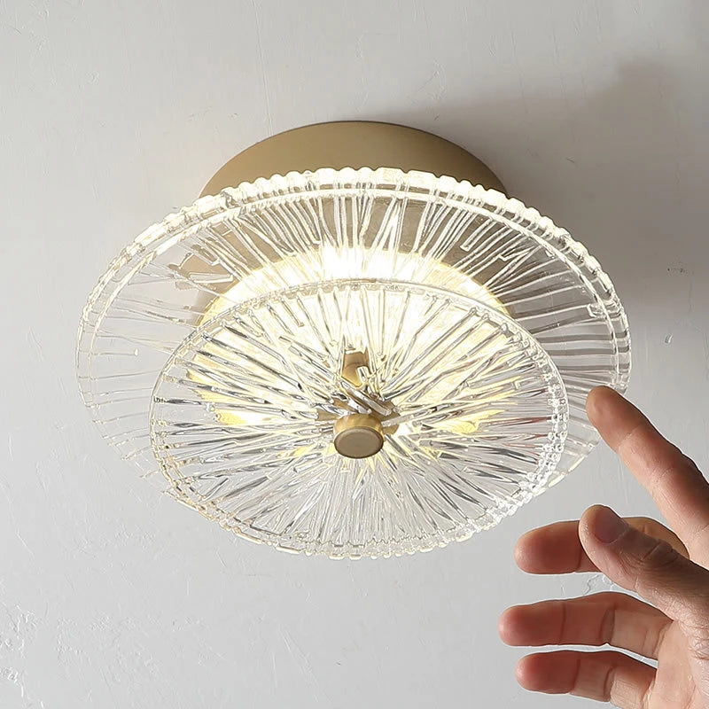 plafonnier en verre moderne pour décoration intérieure élégante - vue 5 sur 7