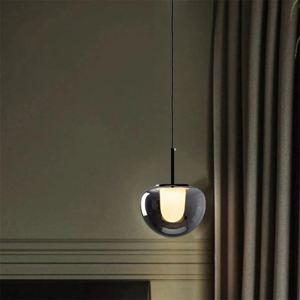 suspension en verre au design italien moderne pour décoration intérieure - vue 5 sur 8