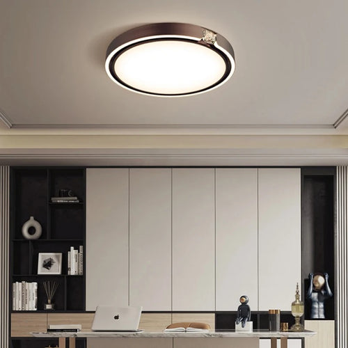 Moderner Deckenleuchte mit luxuriösem Ringdesign für den Innenbereich - vue 4 sur 12