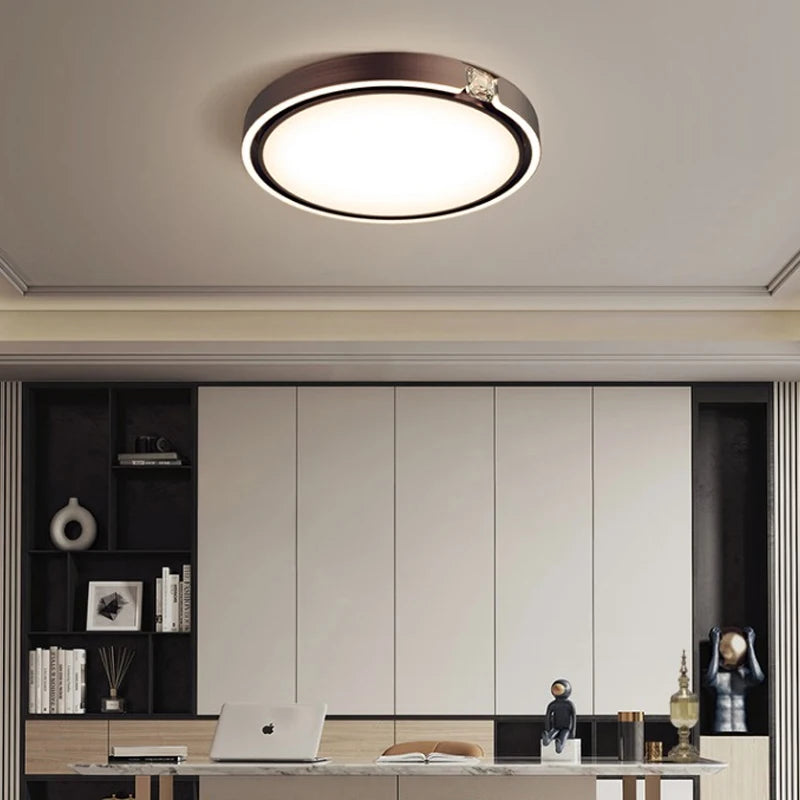 Moderner Deckenleuchte mit luxuriösem Ringdesign für den Innenbereich - vue 3 sur 12