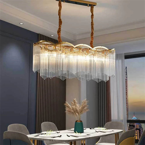 lustre en cristal moderne design luxe pour intérieur