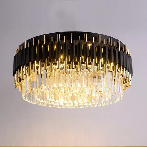 plafonnier led suspendu en cristal design nordique décoratif