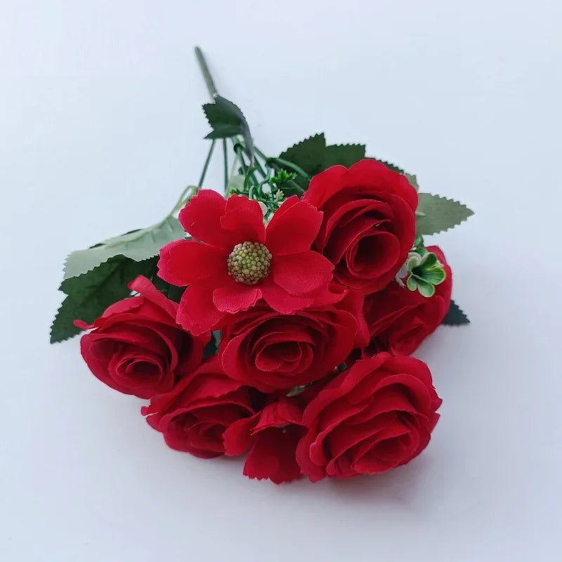 bouquets de roses artificielles pour mariage décoration romantique - vue 8 sur 10