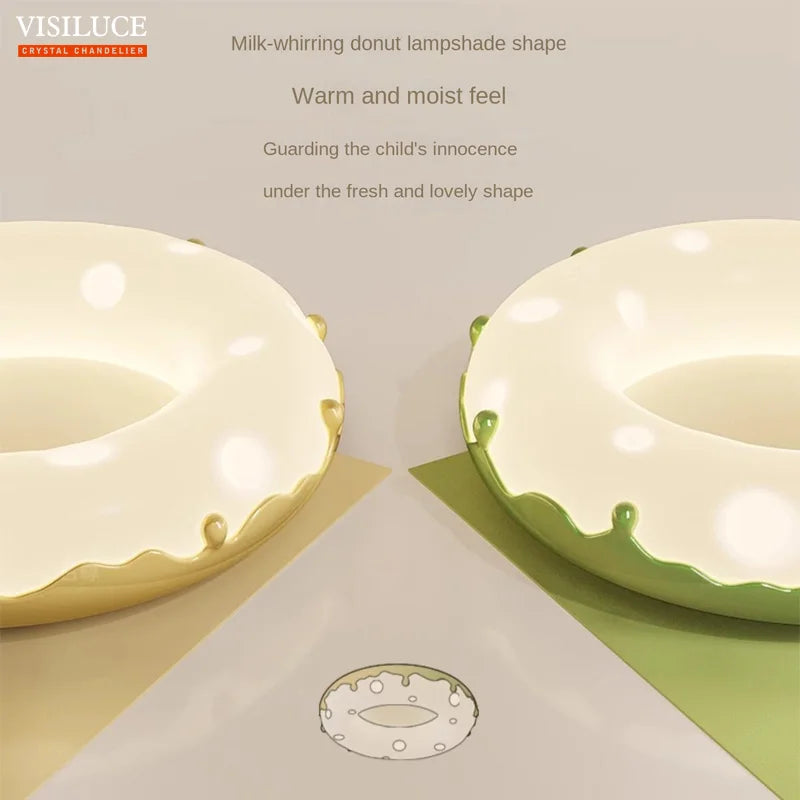 LED-Deckenleuchte Design Minimalistisch Dekorative Donut-Form - vue 5 sur 14