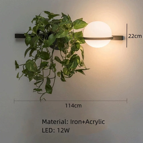 Moderner DIY-LED-Kronleuchter mit Blumentopf für himmlischen Garten - vue 15 sur 18