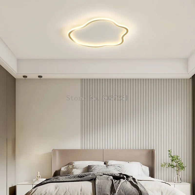 plafonnier led ultramince créatif en forme de nuage