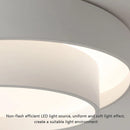 Moderne LED-Deckenleuchte minimalistisch weiß mit doppeltem Runddesign