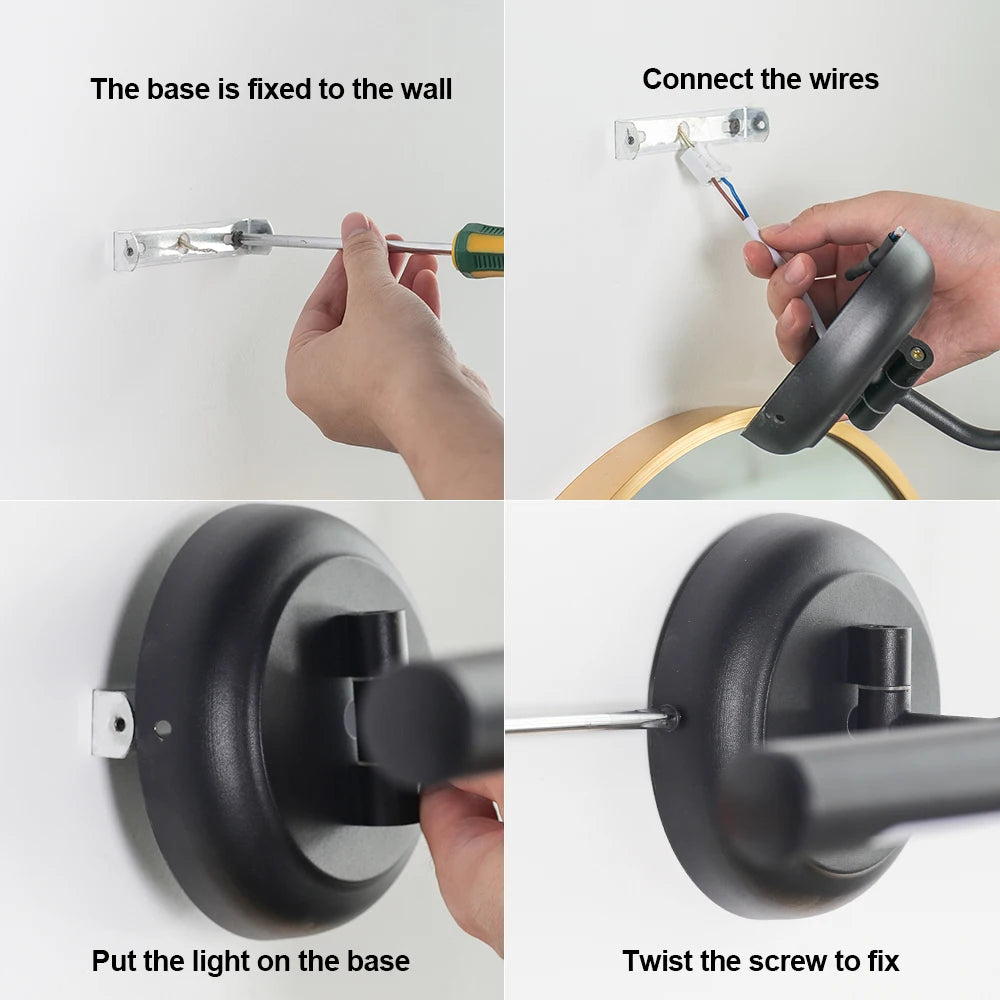 applique murale moderne à led pour miroir intérieur - vue 7 sur 7