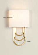 applique murale led en cuivre style américain luxe moderne