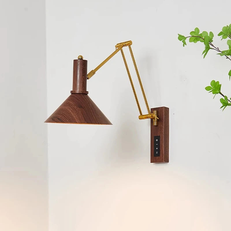 Schwenkbare Wandleuchte LED dimmbar Bauhaus Spot Vollspektrum - vue 3 sur 9