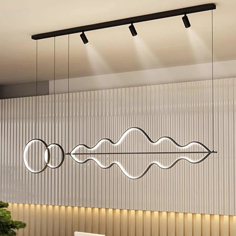 Lustre LED design moderne luminaire décoratif d'intérieur - vue 6 sur 8