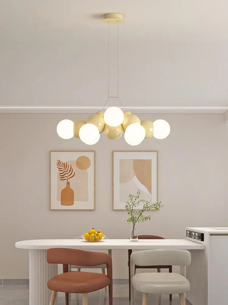 lustre moderne à led en fer pour décoration intérieure - vue 4 sur 12