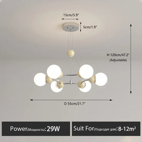 Moderne LED-Pendelleuchte für elegante Innendekoration - vue 21 sur 22