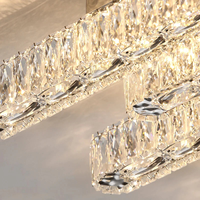 Plafonnier moderne de luxe en cristal - vue 6 sur 9