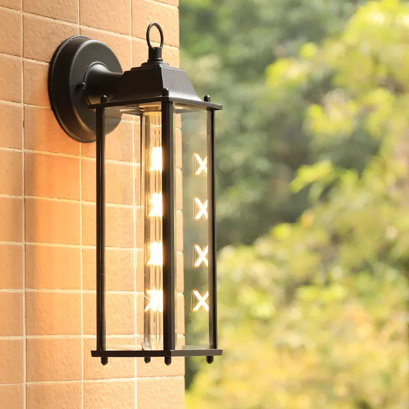 Applique extérieure étanche jardin Villa couloir aluminium extérieur mur porche lumière passerelle Simple balcon porte terrasse lampe - vue 2 sur 10
