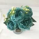 bouquet de pivoines artificielles pour décoration de mariage intérieur