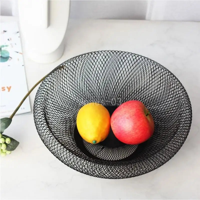 panier à fruits en fer style nordique pour rangement et décoration - vue 4 sur 8