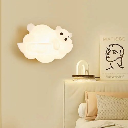applique murale décorative en forme d'ours polaire idéale pour intérieur - vue 6 sur 9