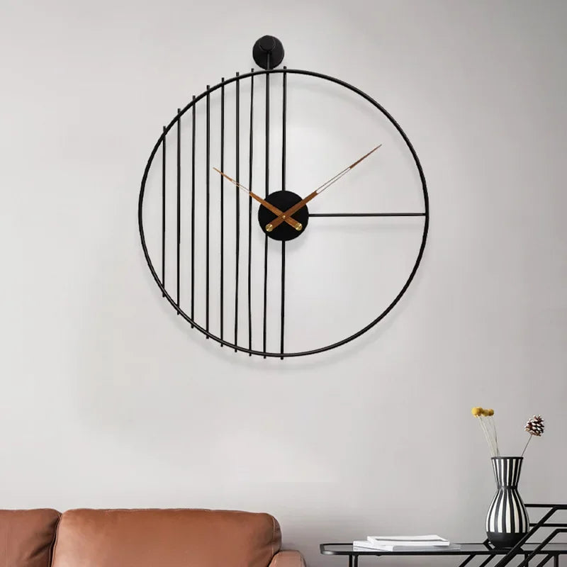 horloge murale moderne et silencieuse pour décoration intérieure - vue 5 sur 6