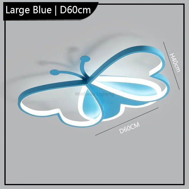 lustre winfordo led 	 papillon à intensité réglable pour enfants