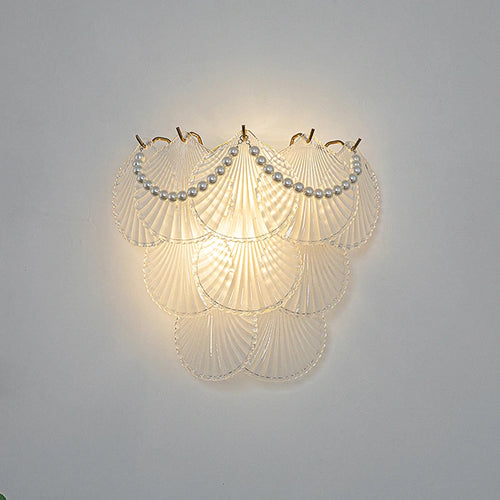 LED-Wandleuchte aus Glas mit Naturmotiven Luxus - vue 4 sur 15