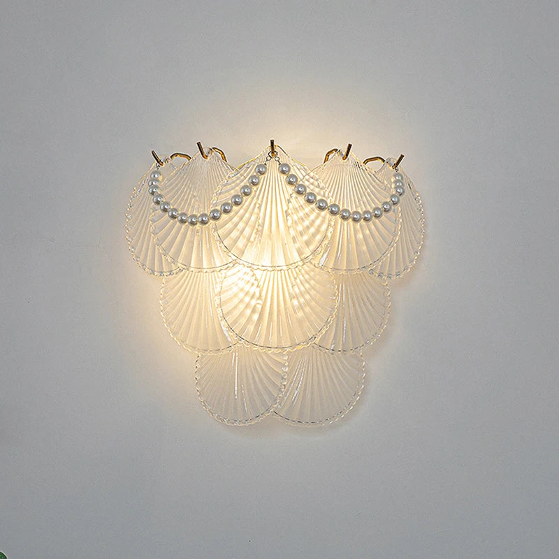 LED-Wandleuchte aus Glas mit Naturmotiven Luxus - vue 4 sur 15