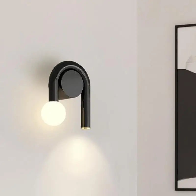 applique murale nordique en métal avec ampoules led éclairage industriel - vue 2 sur 8