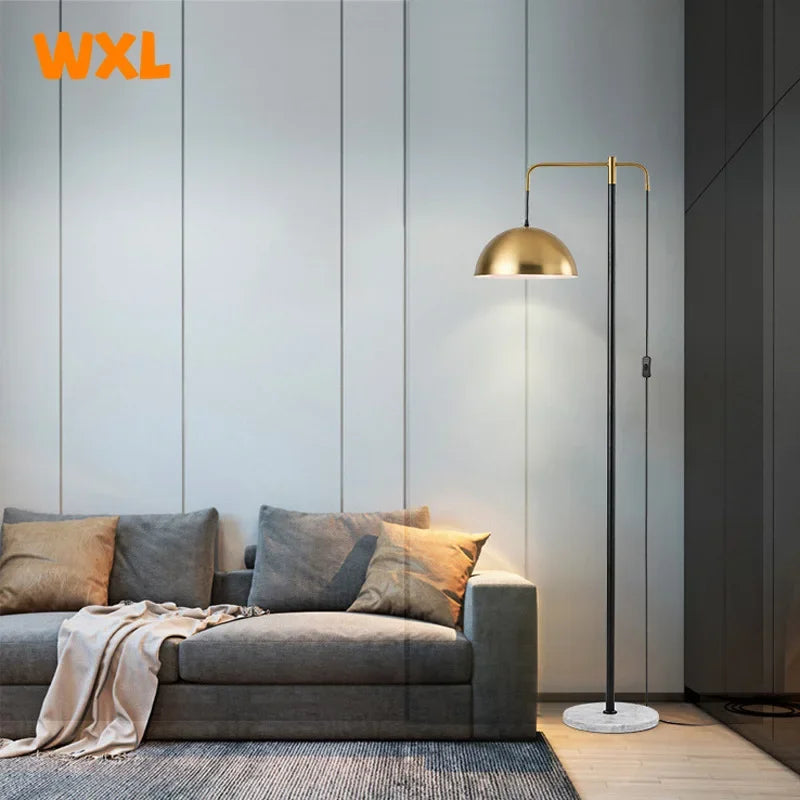Modern marble LED floor lamp Creative living room, bedroom, study, hotel floor lamp Warm light bedside decorative lamp - vue 7 sur 7
