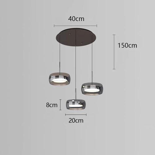 lustre à led pour décoration intérieure moderne et élégante - vue 11 sur 10