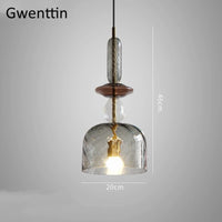 suspension en verre moderne pour décoration intérieure et luminaires