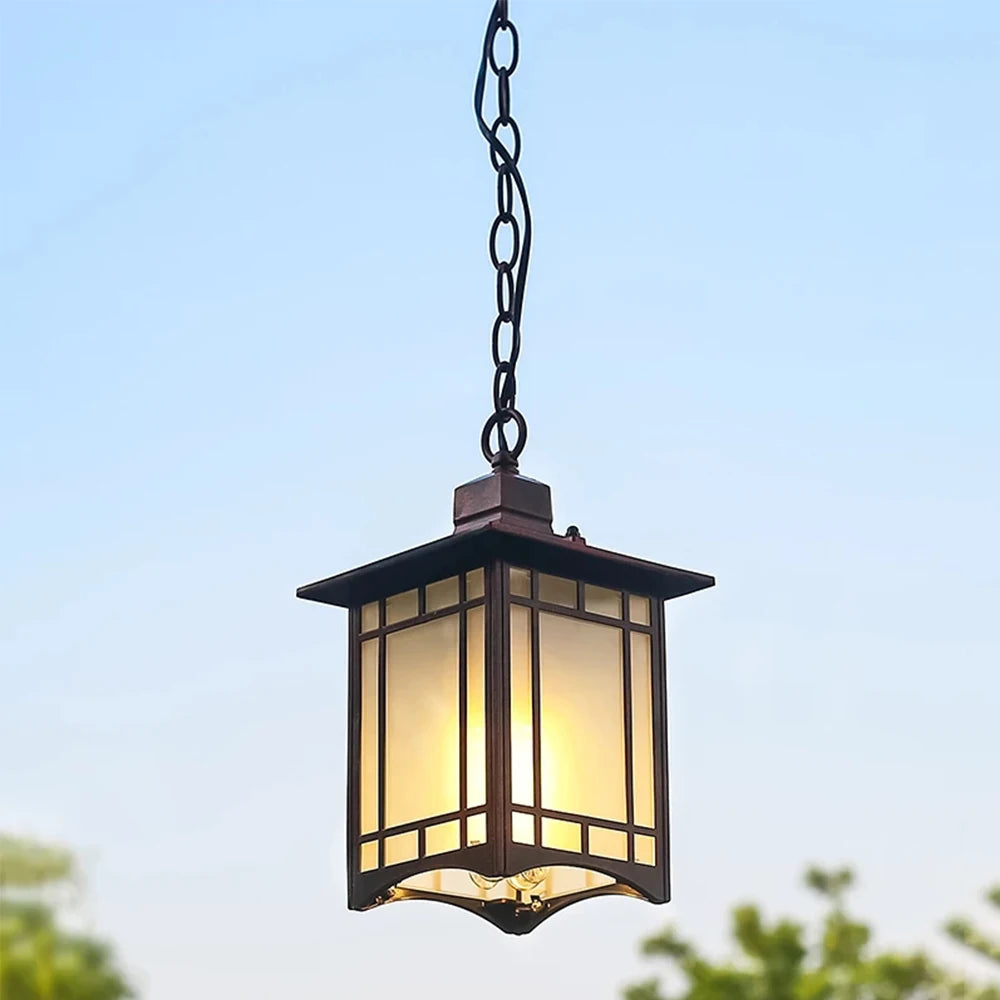 plafonnier vintage européen pour extérieur jardin et balcon - vue 3 sur 10