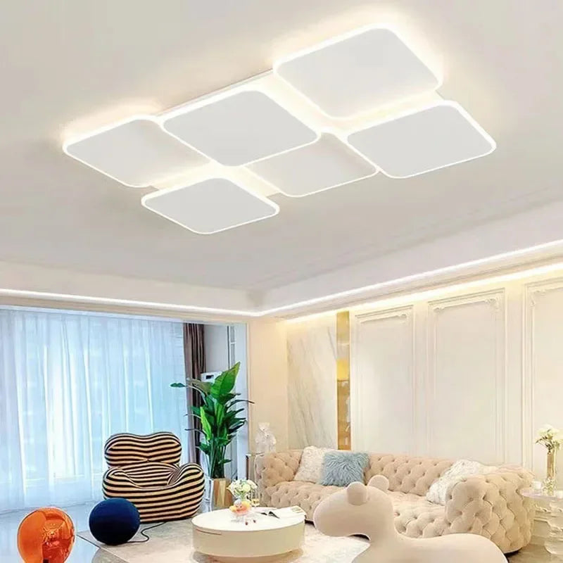 plafonnier led moderne pour décoration intérieure intelligente - vue 4 sur 10