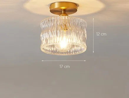 Moderner Glas-Deckenleuchte für innen und außen, lichtstark - vue 24 sur 30