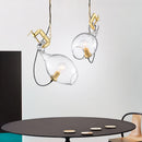 Moderner Glas-Kronleuchter für Bar und Wohnzimmer Design