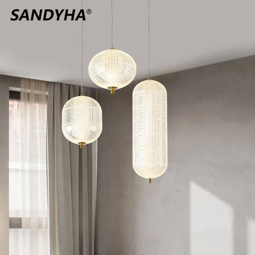 Moderner Kronleuchter mit schlichtem Design – Dekorative LED-Pendelleuchte
