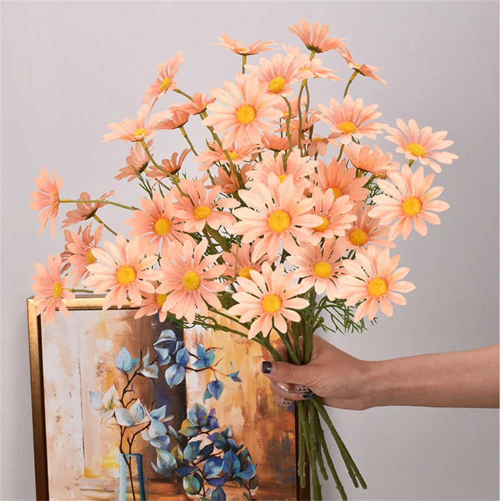 fleurs artificielles marguerites pour décoration mariage et bricolage - vue 7 sur 13