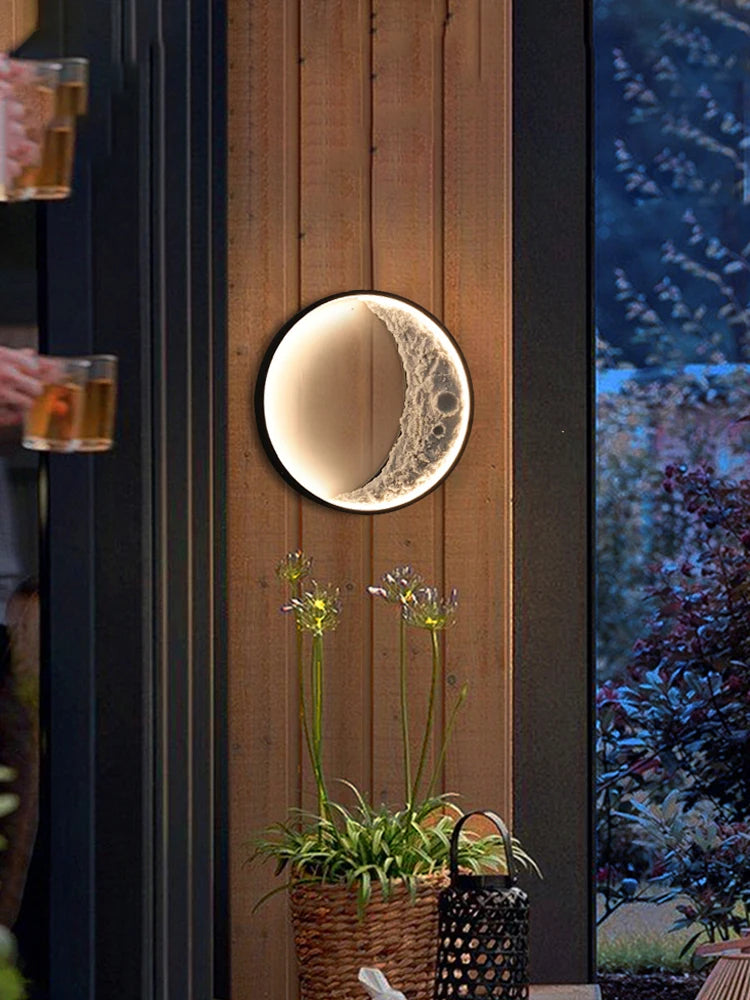 applique murale moderne en forme de croissant design créatif décoratif - vue 4 sur 8