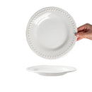 Assiette ronde en céramique style rétro vaisselle décorative